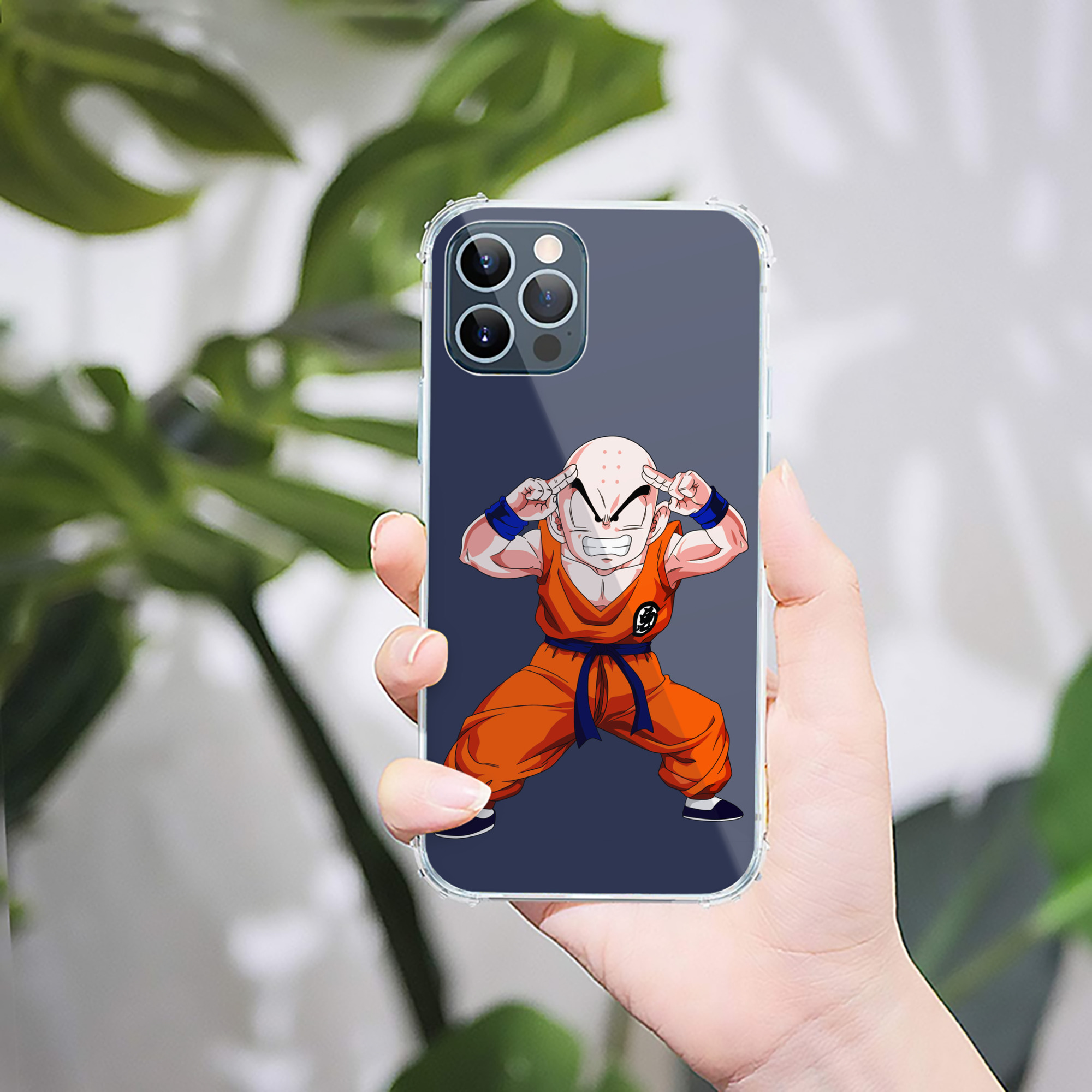 （画像用） ドラゴンボール クリリン DRAGON BALL krillin 【iPhone 12シリーズ対応】透明スマホケース（クリアソフトケース）